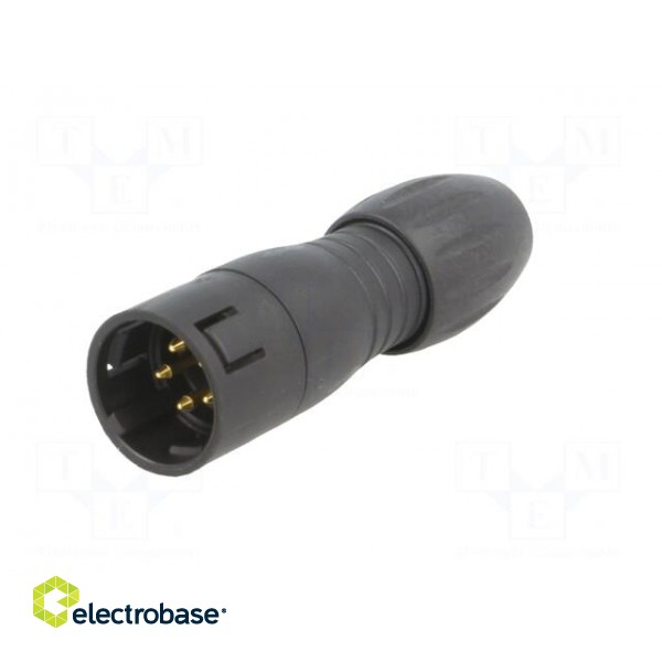 Plug | Connector: circular | 720 | male | PIN: 5 | gold-plated | 5A | IP67 фото 2