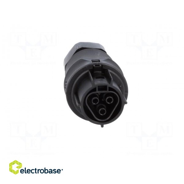 Plug | Connector: circular | female | PIN: 3 | silver plated | 20A | 250V фото 9