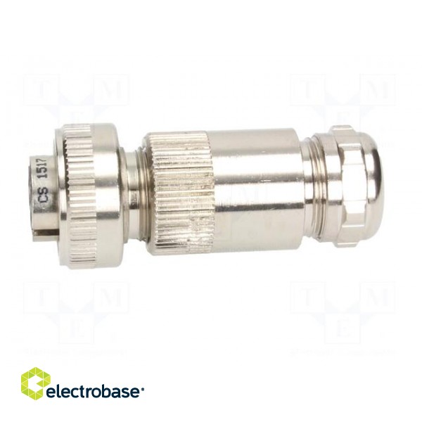 Plug | Connector: circular | female | PIN: 7 | silver plated | IP65 image 3