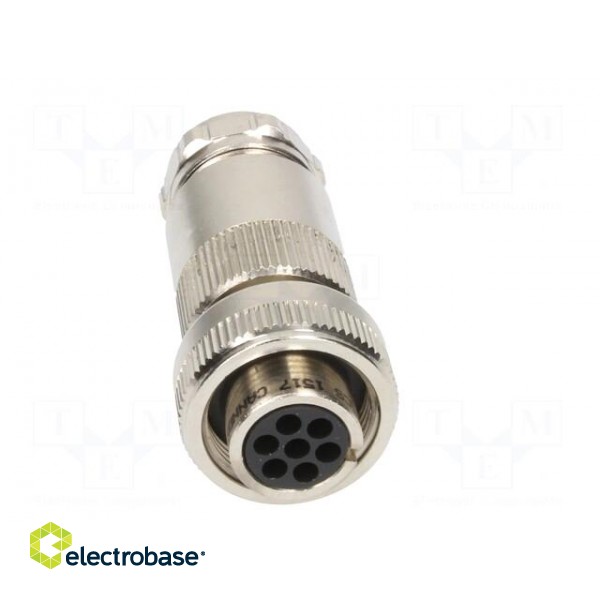 Plug | Connector: circular | female | PIN: 7 | silver plated | IP65 paveikslėlis 9