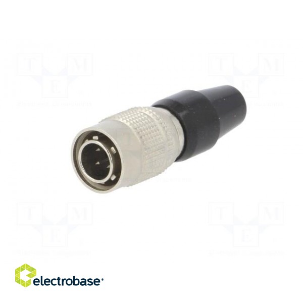 Connector: circular | HR10 | push-pull | plug | 2A | silver plated | male image 2