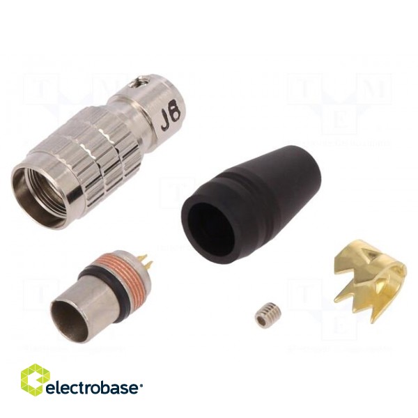 Connector: circular | plug | HR25 | male | PIN: 8 | threaded joint | 1A image 1