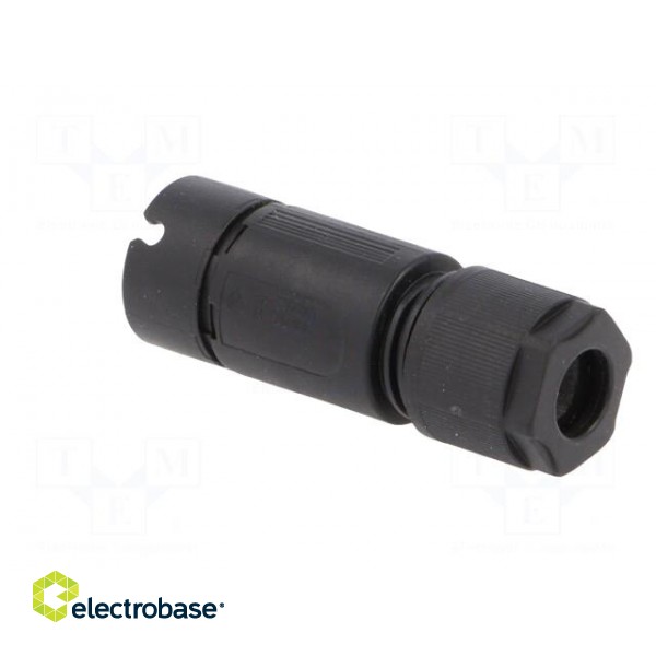 Connector: circular | plug | RST | male | PIN: 3 | silver plated | 8A | 250V image 4