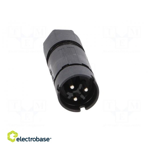 Connector: circular | plug | RST | male | PIN: 3 | silver plated | 8A | 250V paveikslėlis 9