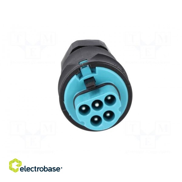 Plug | Connector: circular | male | PIN: 5 | silver plated | 20A | 250V image 9