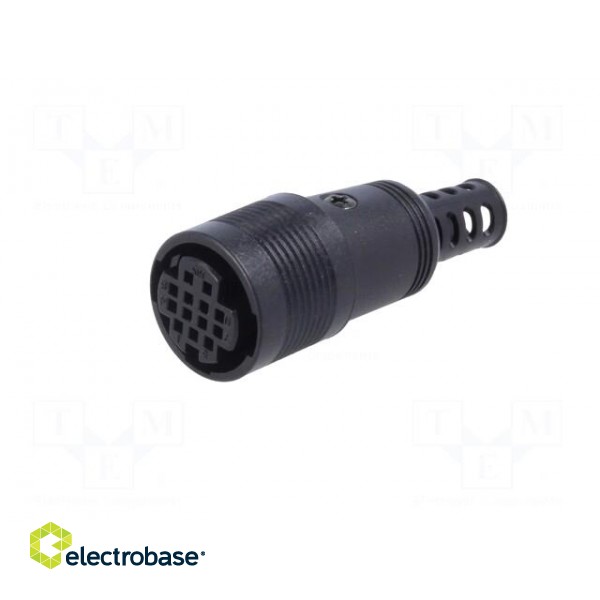 Plug | Connector: circular | RP13 | female | PIN: 13 | w/o contacts | 100V image 2