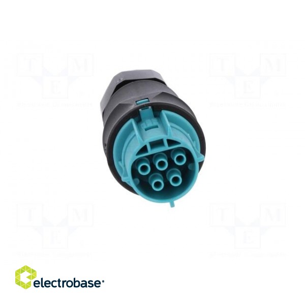 Plug | Connector: circular | female | PIN: 5 | silver plated | 20A | 250V image 9