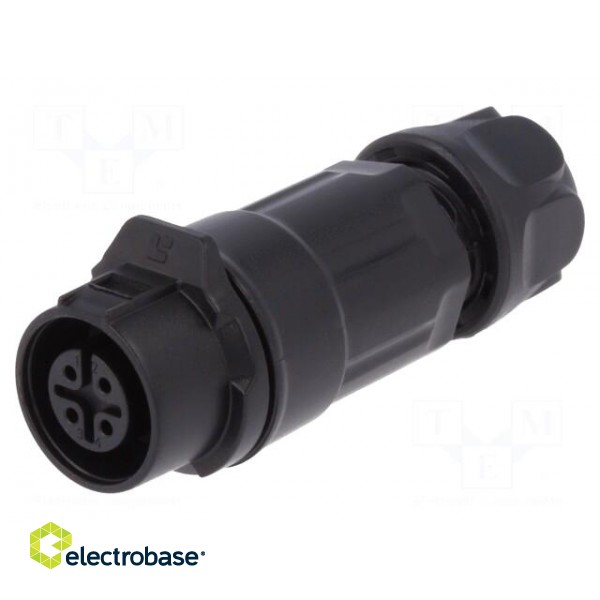 Plug | Connector: circular | size 12 | 02 | female | PIN: 4 | for latch image 1