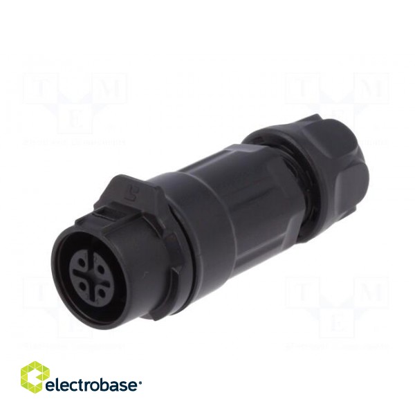 Plug | Connector: circular | size 12 | 02 | female | PIN: 4 | for latch image 2