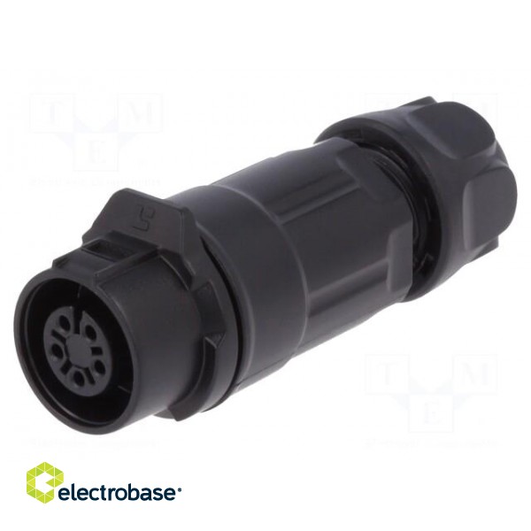 Connector: circular | plug | size 12 | 02 | female | PIN: 5 | for latch image 1