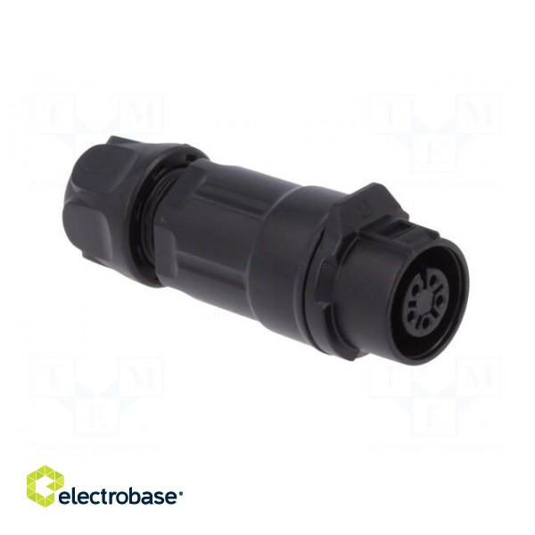 Connector: circular | plug | size 12 | 02 | female | PIN: 5 | for latch image 8
