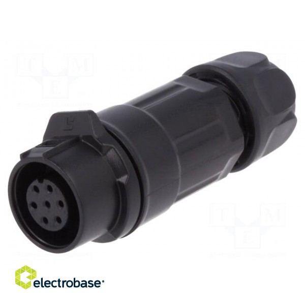 Connector: circular | plug | size 12 | 02 | female | PIN: 7 | for latch image 1