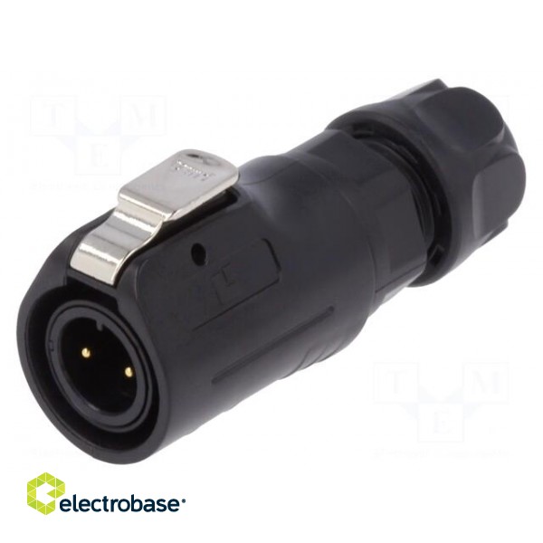 Plug | Connector: circular | size 12 | 02 | male | PIN: 2 | with latch image 1