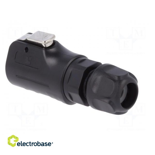 Connector: circular | plug | size 12 | 02 | male | PIN: 3 | with latch image 4