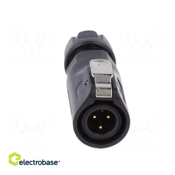 Plug | Connector: circular | size 12 | 02 | male | PIN: 3 | with latch фото 9