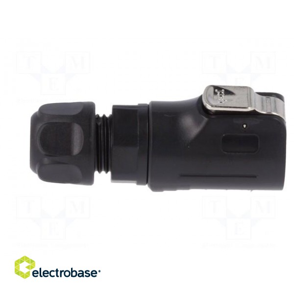 Plug | Connector: circular | size 12 | 02 | male | PIN: 4 | with latch image 7