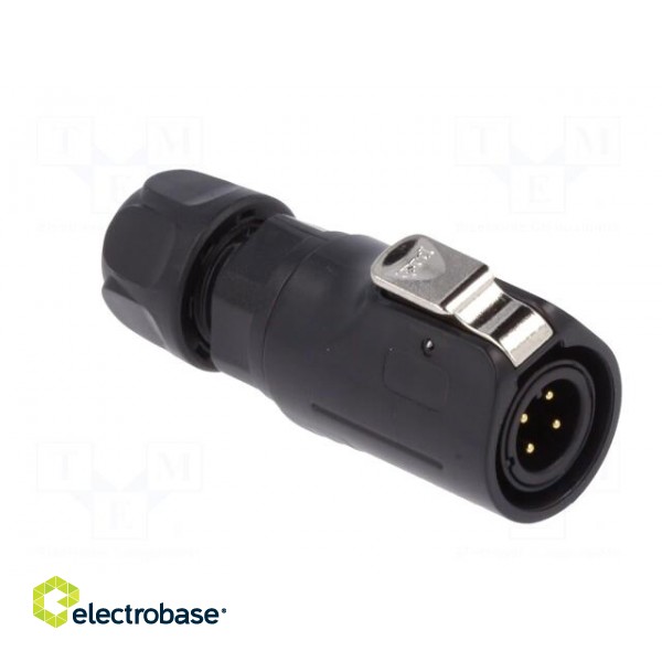 Plug | Connector: circular | size 12 | 02 | male | PIN: 4 | with latch image 8