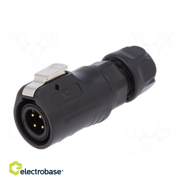 Plug | Connector: circular | size 12 | 02 | male | PIN: 4 | with latch image 2