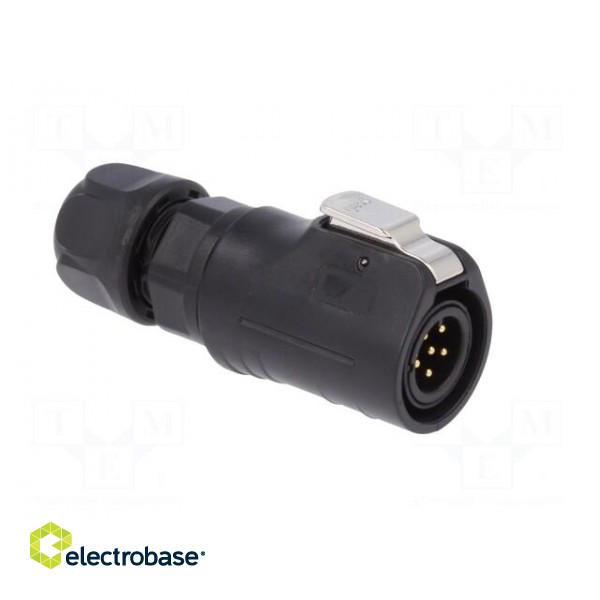 Connector: circular | plug | size 12 | 02 | male | PIN: 6 | with latch image 8