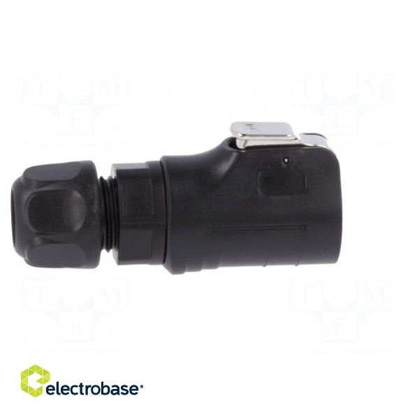 Connector: circular | plug | size 12 | 02 | male | PIN: 6 | with latch image 7