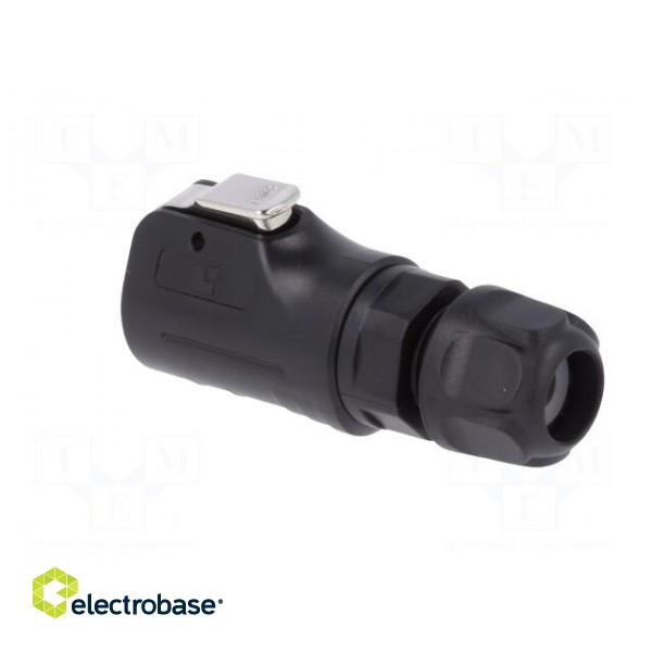 Connector: circular | plug | size 12 | 02 | male | PIN: 6 | with latch image 4