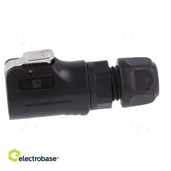 Connector: circular | plug | size 12 | 02 | male | PIN: 7 | with latch image 3
