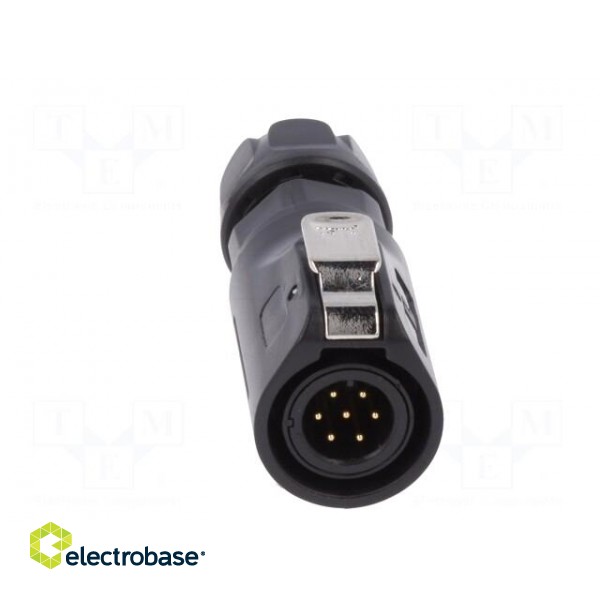 Connector: circular | plug | size 12 | 02 | male | PIN: 7 | with latch image 9
