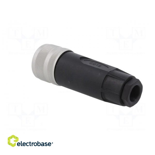 Connector: circular | plug | size 14S | C015 | female | PIN: 7 | IP65 | 60V фото 4