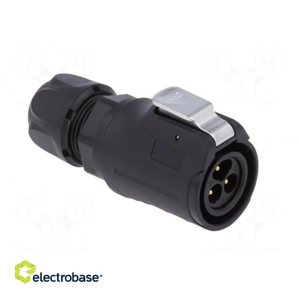 Connector: circular | plug | size 16 | 02 | male | PIN: 3 | with latch image 8