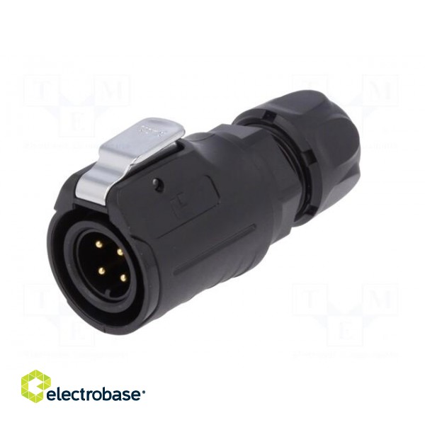 Plug | Connector: circular | size 16 | 02 | male | PIN: 4 | with latch image 2