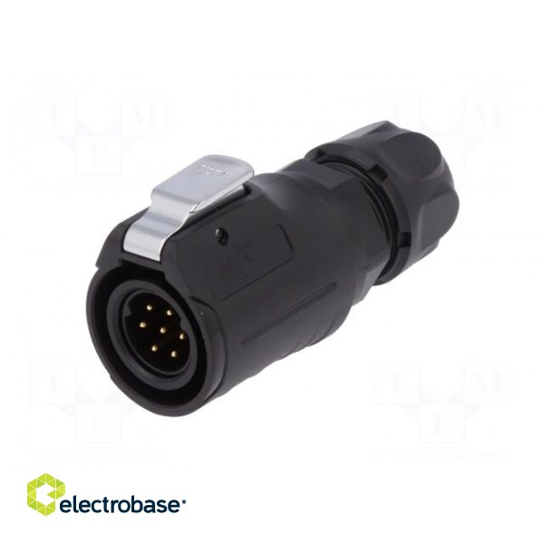 Plug | Connector: circular | size 16 | 02 | male | PIN: 7 | with latch image 2