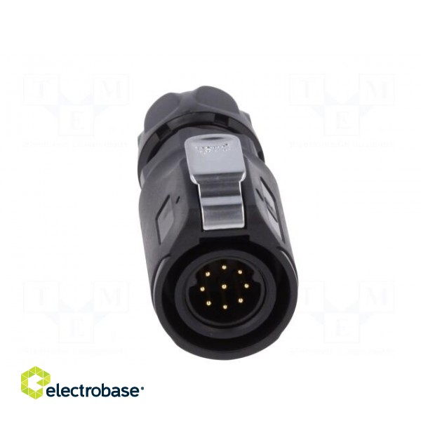 Connector: circular | plug | size 16 | 02 | male | PIN: 9 | with latch image 9