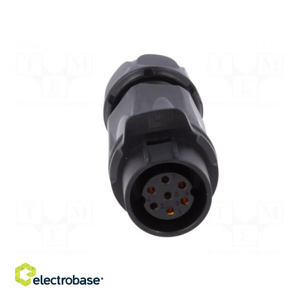 Plug | Connector: circular | size 20 | 02 | female | PIN: 7 | for latch image 9