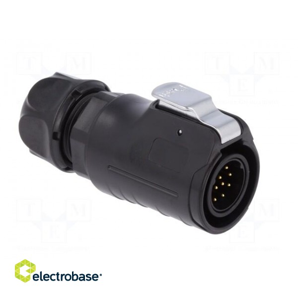 Connector: circular | plug | size 20 | 02 | male | PIN: 12 | with latch image 8