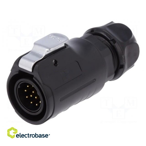 Connector: circular | plug | size 20 | 02 | male | PIN: 12 | with latch image 1