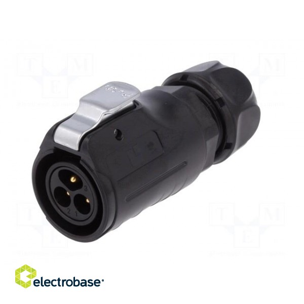 Plug | Connector: circular | size 20 | 02 | male | PIN: 3 | with latch image 2