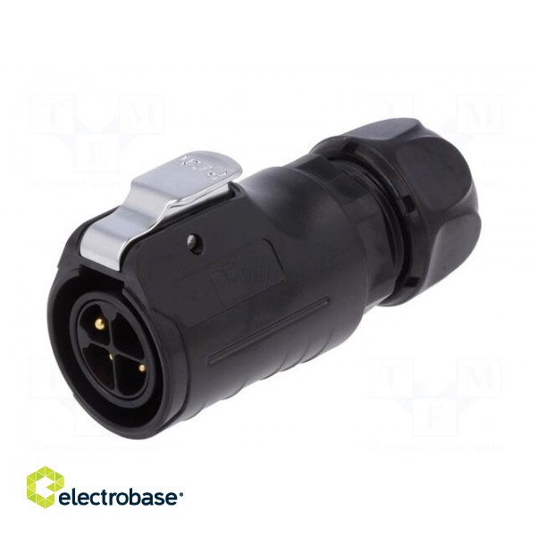 Connector: circular | plug | size 20 | 02 | male | PIN: 4 | with latch paveikslėlis 2