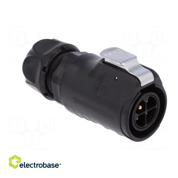 Connector: circular | plug | size 20 | 02 | male | PIN: 4 | with latch image 8