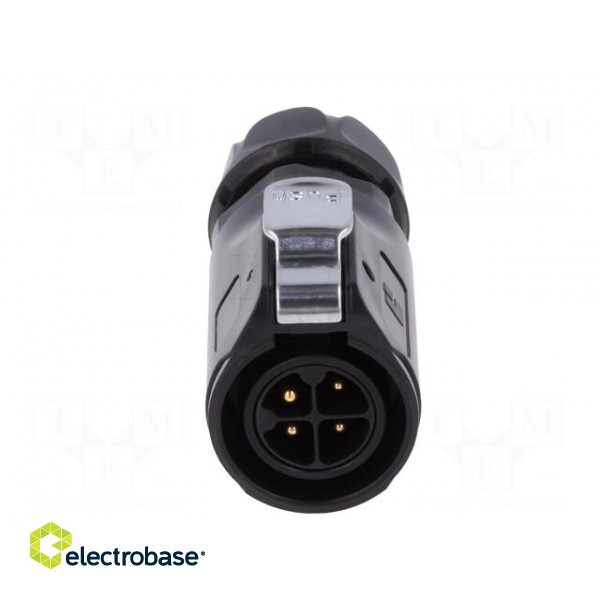 Connector: circular | plug | size 20 | 02 | male | PIN: 4 | with latch image 9