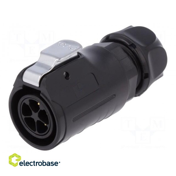 Connector: circular | plug | size 20 | 02 | male | PIN: 5 | with latch image 1