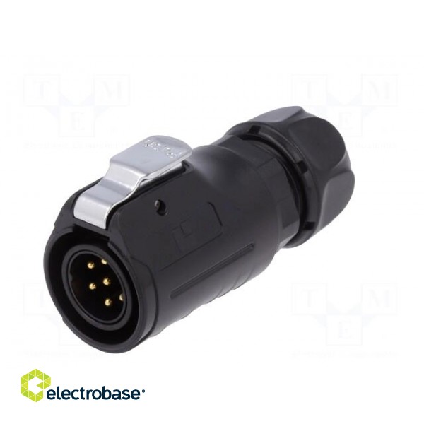 Connector: circular | plug | size 20 | 02 | male | PIN: 7 | with latch image 2