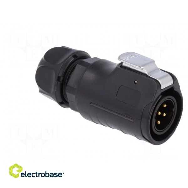 Connector: circular | plug | size 20 | 02 | male | PIN: 7 | with latch image 8