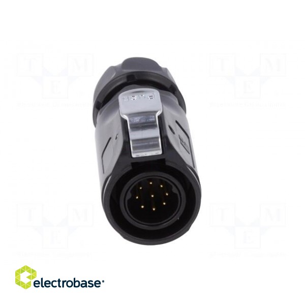 Connector: circular | plug | size 20 | 02 | male | PIN: 9 | with latch image 9