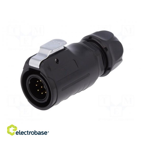 Connector: circular | plug | size 20 | 02 | male | PIN: 9 | with latch image 2