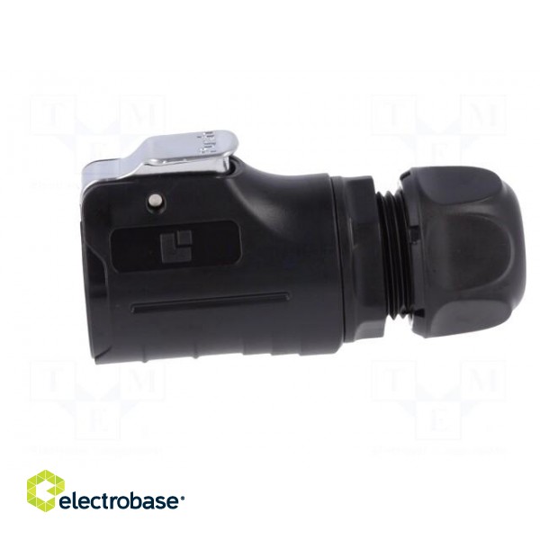 Connector: circular | plug | size 20 | 02 | male | PIN: 9 | with latch image 3
