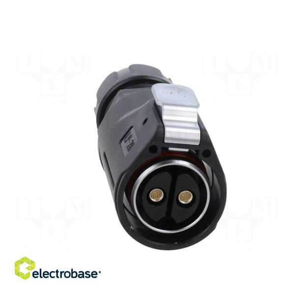 Connector: circular | plug | size 28 | 02 | female | PIN: 2 | with latch image 9