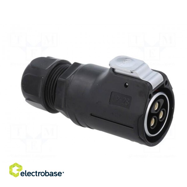Connector: circular | plug | size 28 | 02 | female | PIN: 3 | with latch image 8