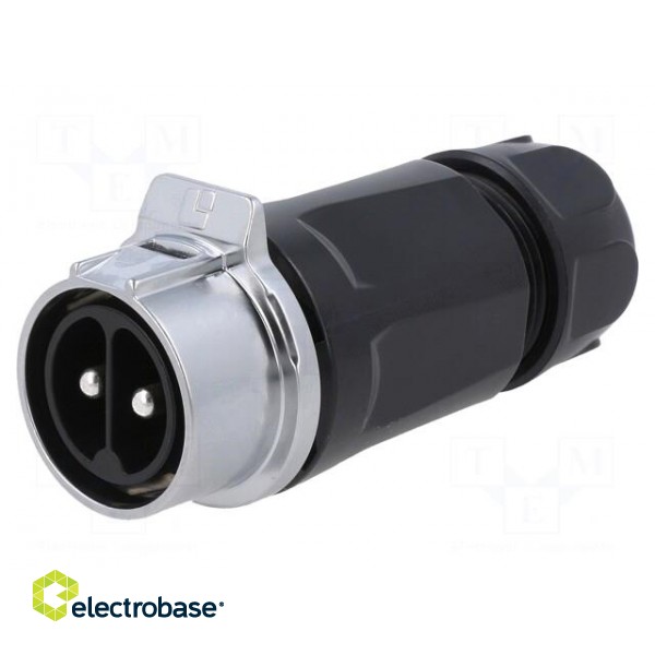 Connector: circular | plug | size 28 | 02 | male | PIN: 2 | for latch | 50A paveikslėlis 1