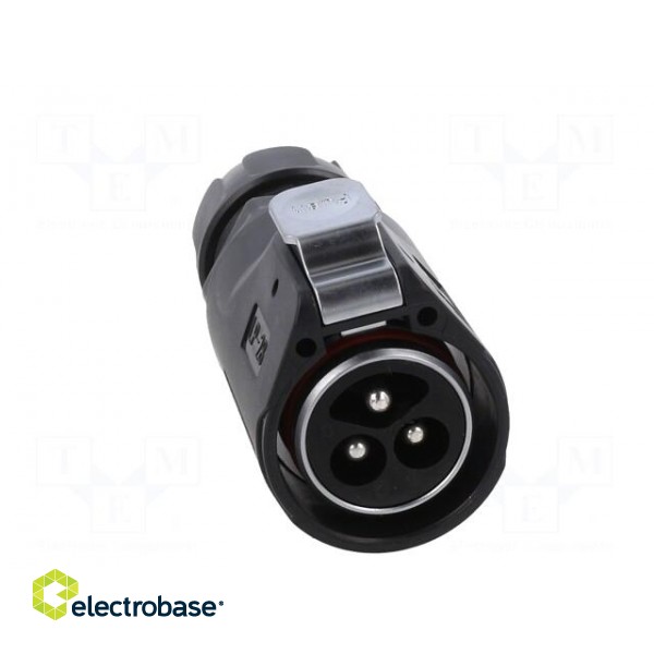 Connector: circular | plug | size 28 | 02 | male | PIN: 3 | with latch image 9