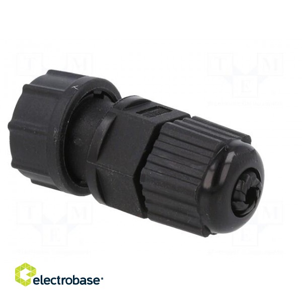 Connector: circular | plug | size B | male | PIN: 2 | 5A | IP67 | 4.5÷6.5mm image 4